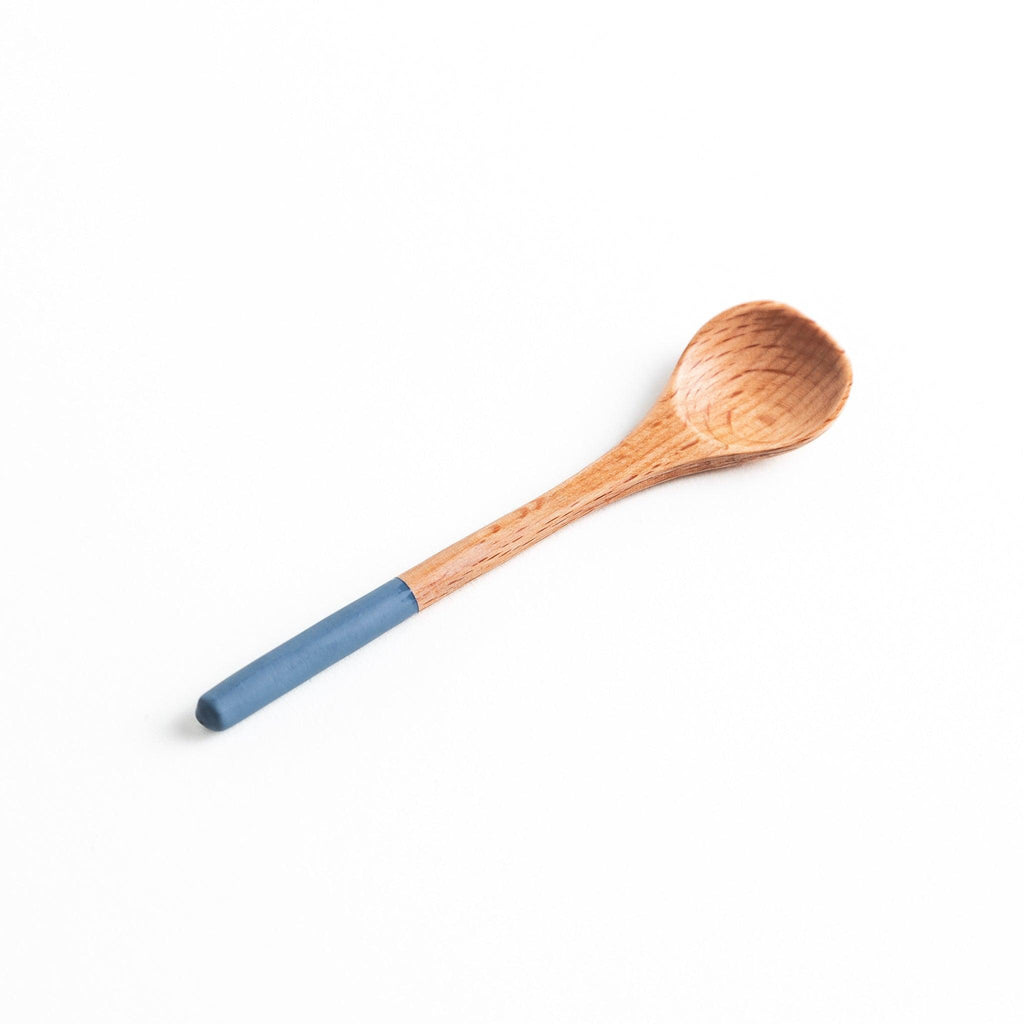 Minimalist Pastel-Tipped Wooden Tea Spoon