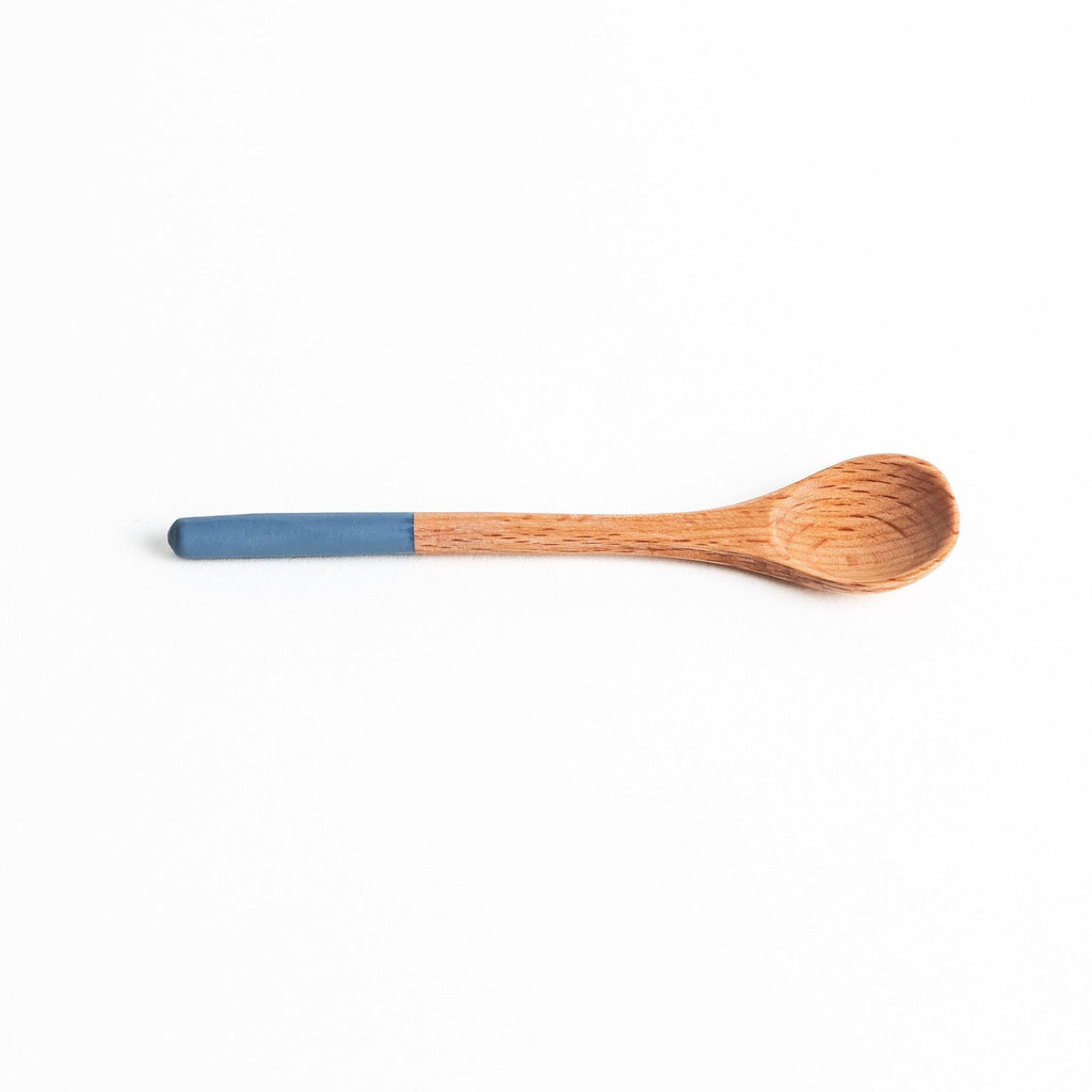 Minimalist Pastel-Tipped Wooden Tea Spoon