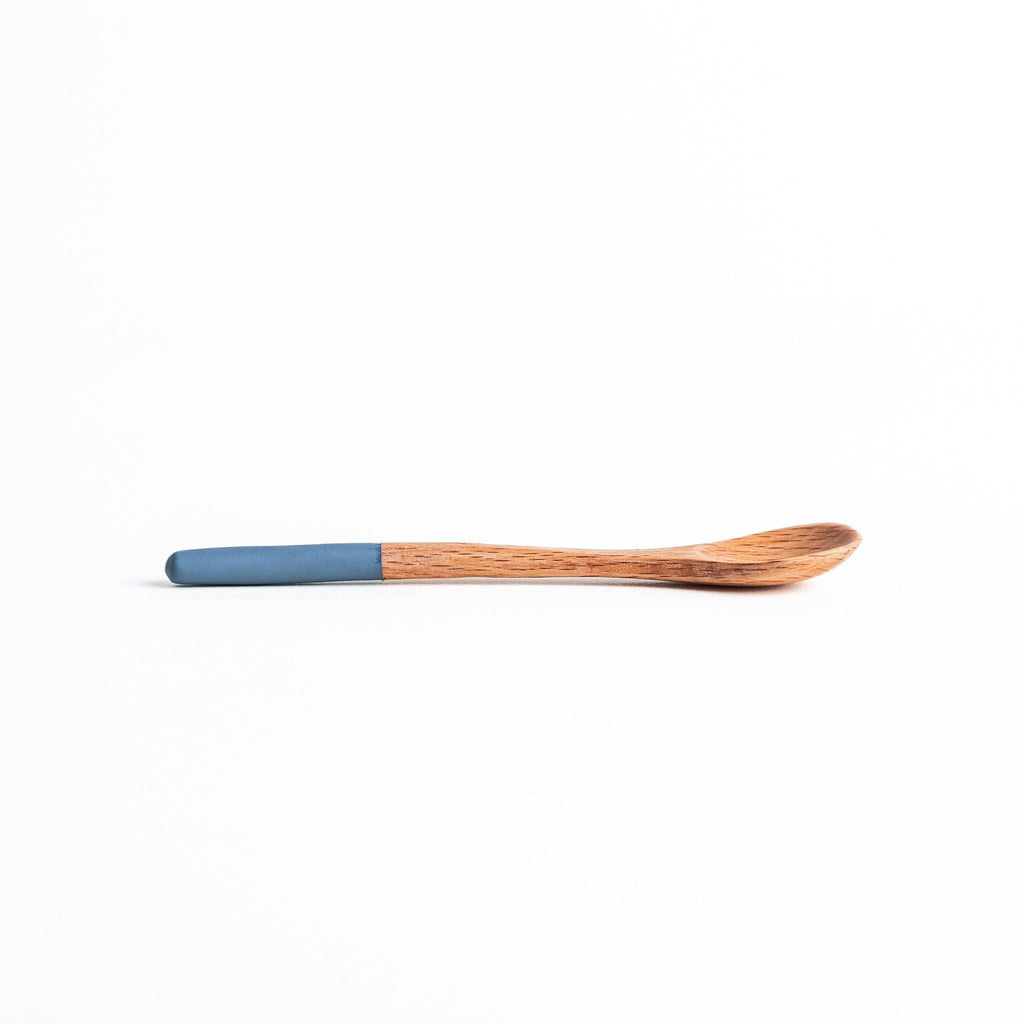 Minimalist Pastel-Tipped Wooden Tea Spoon