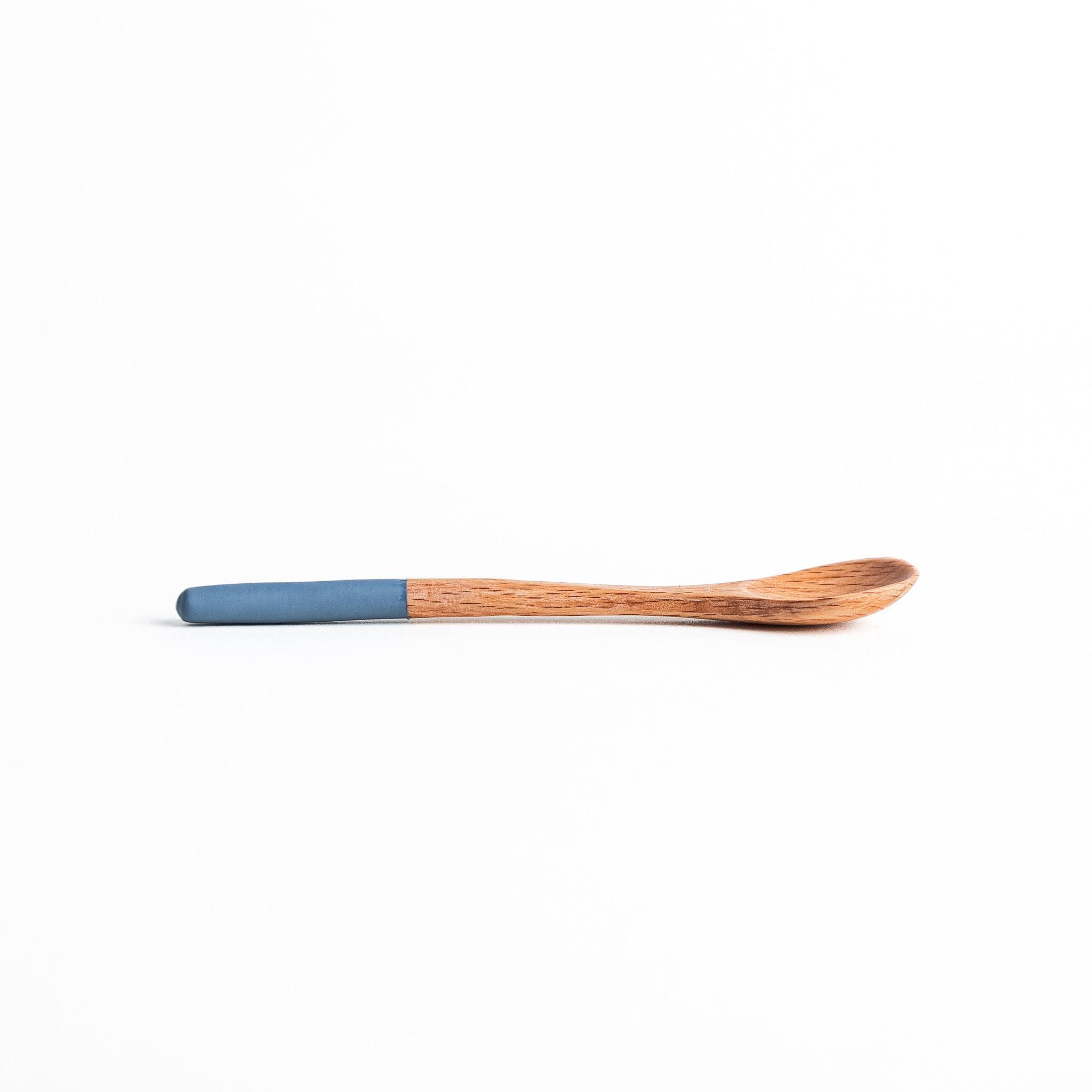 Minimalist Pastel-Tipped Wooden Tea Spoon