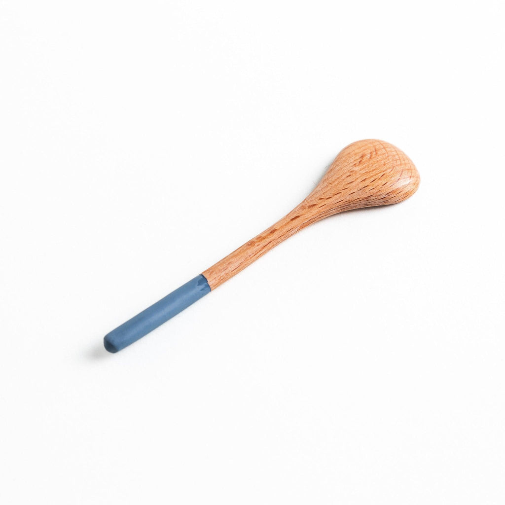 Minimalist Pastel-Tipped Wooden Tea Spoon