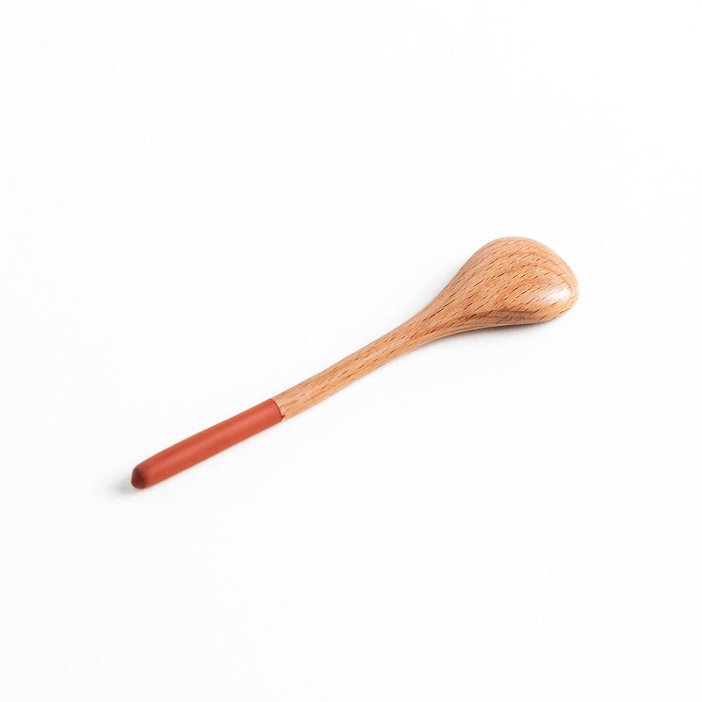 Minimalist Pastel-Tipped Wooden Tea Spoon