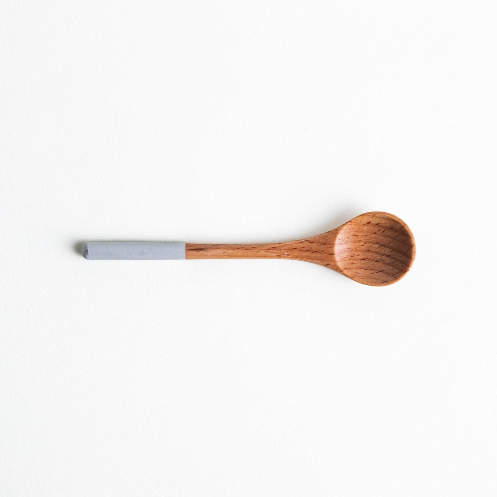 Minimalist Pastel-Tipped Wooden Tea Spoon