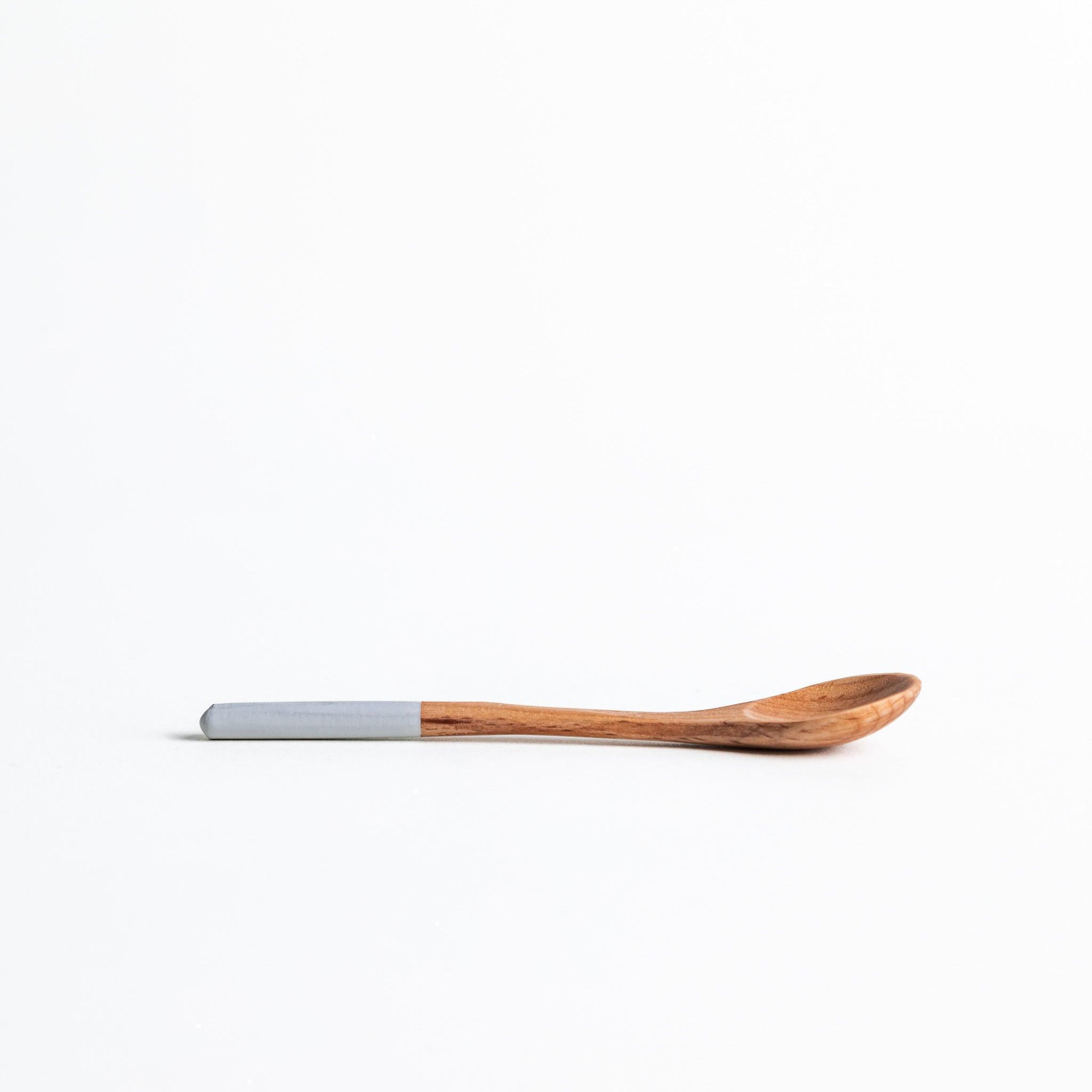 Minimalist Pastel-Tipped Wooden Tea Spoon