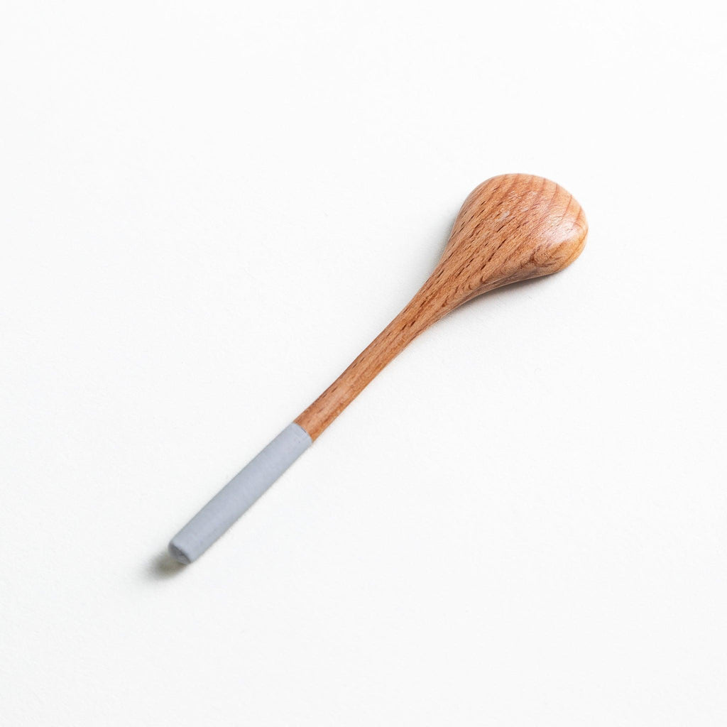 Minimalist Pastel-Tipped Wooden Tea Spoon