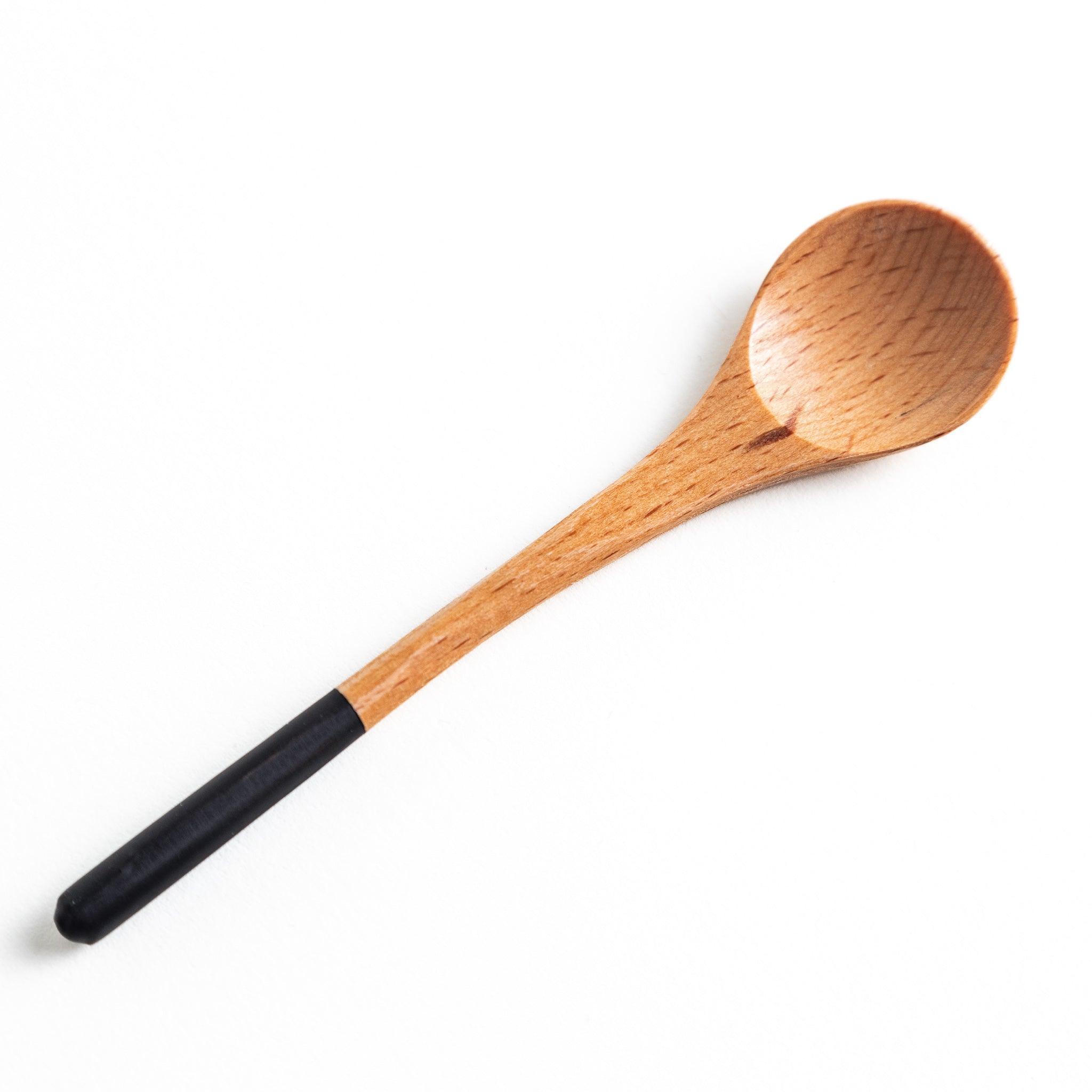 Minimalist Pastel-Tipped Wooden Tea Spoon