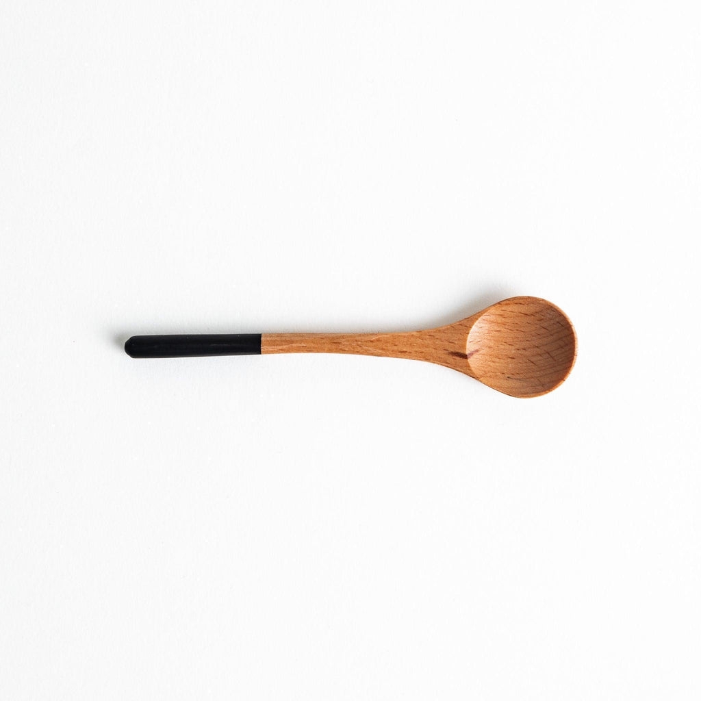 Minimalist Pastel-Tipped Wooden Tea Spoon